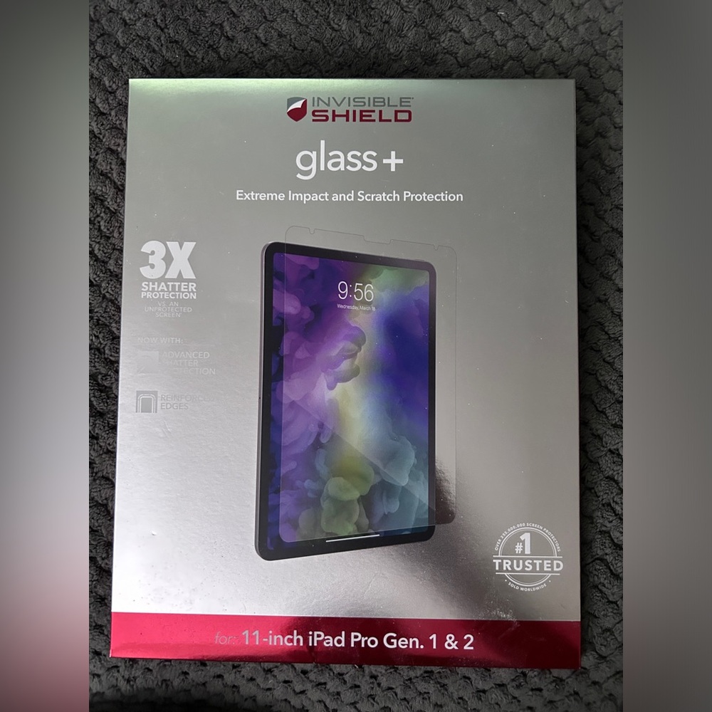 Zagg Invisible Shield Glass + Shield for iPad Pro 11" Gen. 1 & 2 ~ Brand New